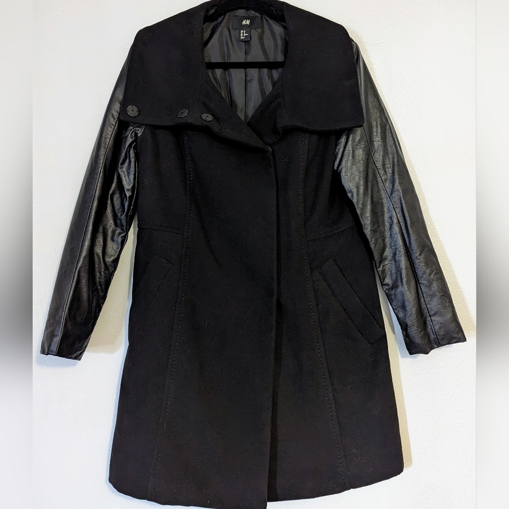 Pleather Arm Trenchcoat